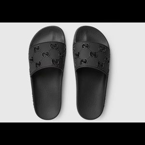 Women's rubber GG slide sandal 11W